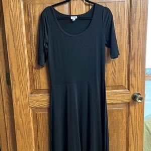 Long Lularoe black dress brand new Large L